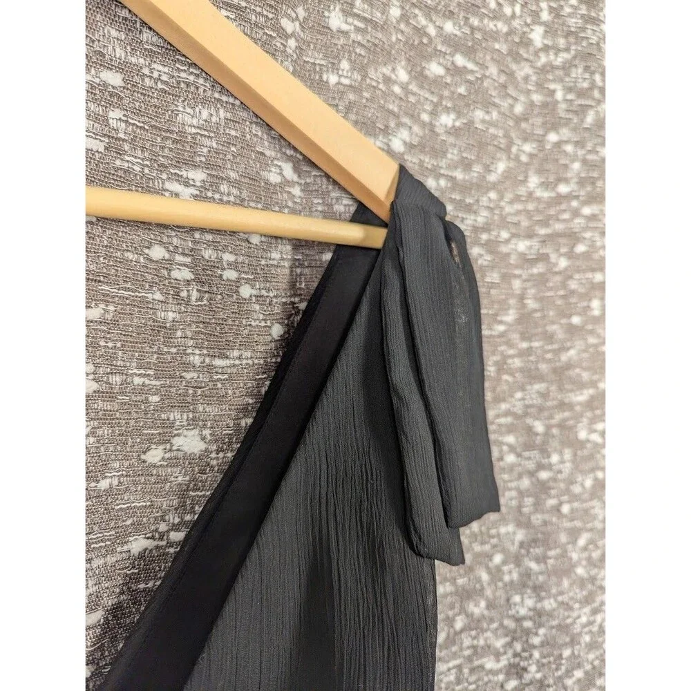 BCBGeneration Black Studded Chiffon Cocktail Dress‎